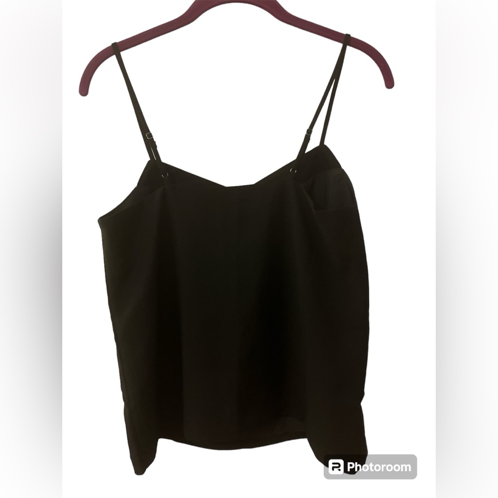 J Crew size 0 black polyester cami fully lined . NWOT